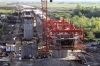 Traweler na obiekcie mostowym  MA-78 na rzece Dunajec